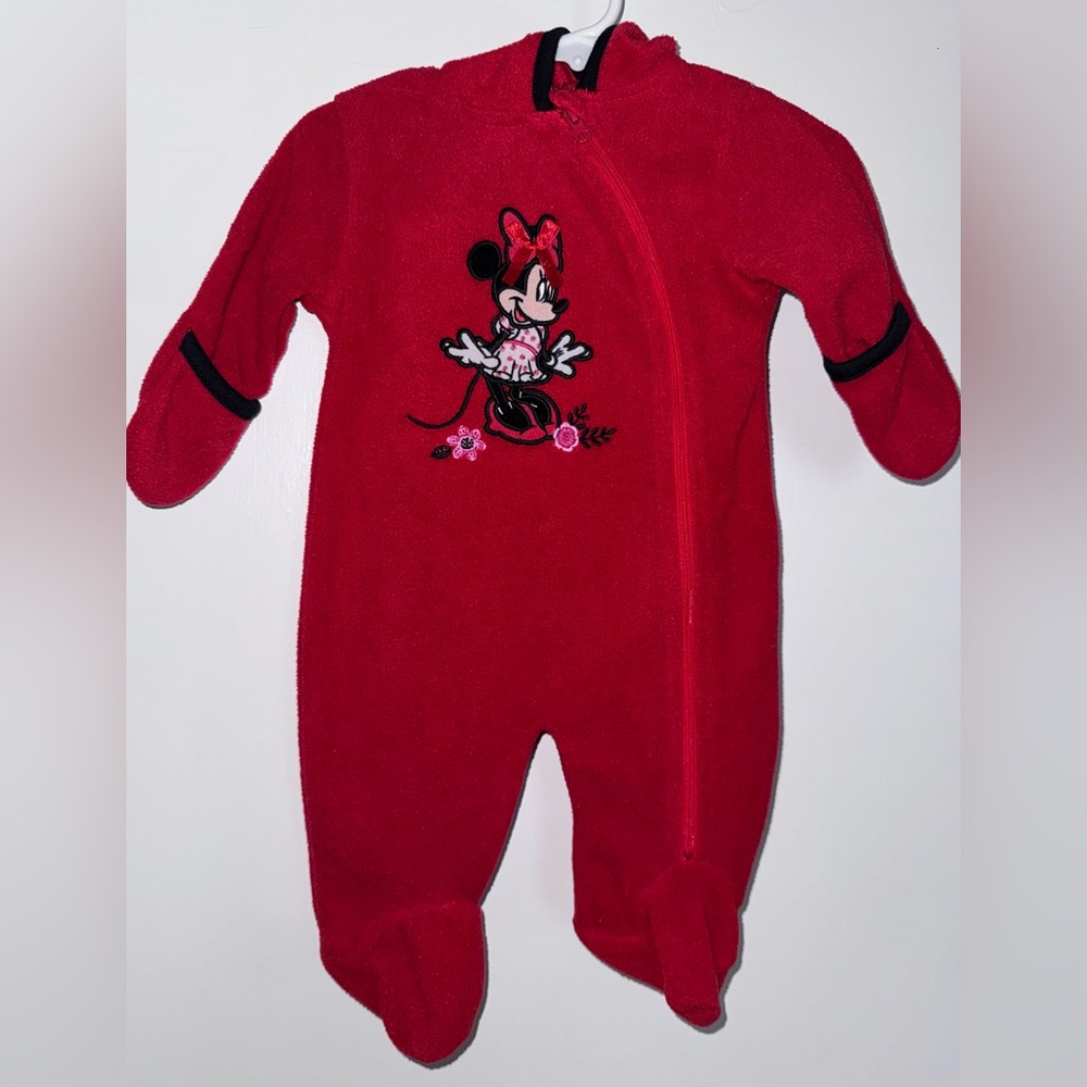 Disney Red Minnie Mouse Kids One Piece 0-3 months